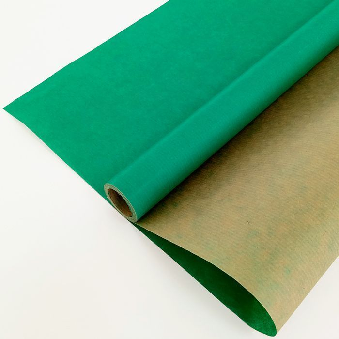 Крафт-бумага вержированная Травяная (Зеленая) / рулон