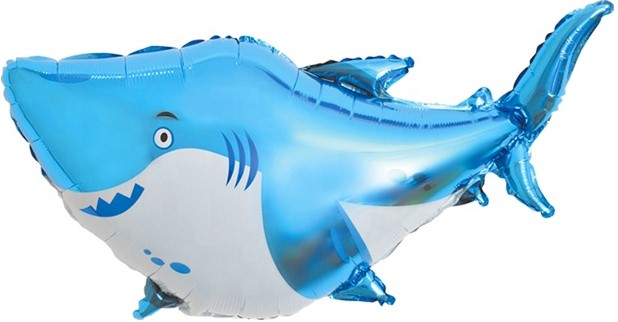 Шар Мини-фигура Акула, Голубой (в упаковке)
